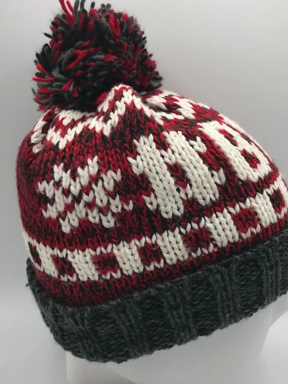 Place Kid's Large 4T-5T Lined Pom Pom Knit Beanie Cap Hat